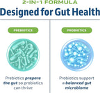 Probiotic & Prebiotic Capsules | Pre and Probiotics for Synbiotic Gut Health & Bloating Relief for Women & Men | Enzyme with Probiotics for Digestive Health | 20 Billion CFU | Vegetarian | 60 Ct.
