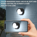 Patio Wall Light 4 Pack 12W Outside Wall sconces 6500K Cold Lights Outdoor Wall Light Modern Wall Porch Light Outdoor Light Fixture