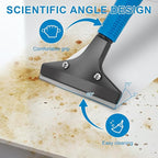 KeFanta Floor Scraper Heavy Duty, 4" Wide Razor Blade Scraper Tool with 45.7" Long Handle, 10PCS Extra Metal Blades, Scraper for Cleaning Glass Wall Gum Paint Tile Glue Linoleum Sturdy Durable
