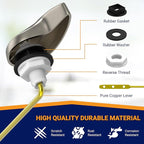 Toilet Handle Replacement (Brushed Nickel, Front Mount)