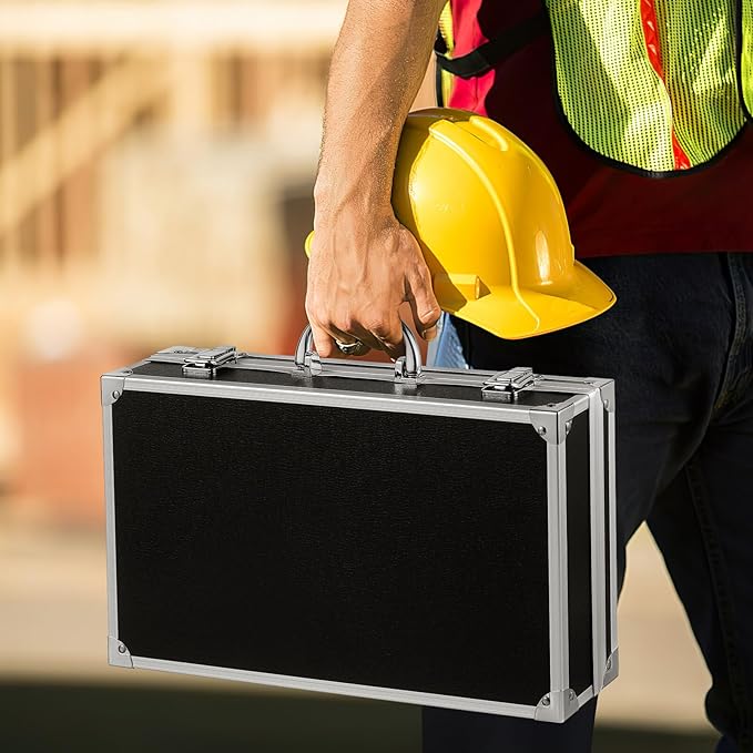 Portable Aluminum Alloy Tool Box Multi-functional Emergency Kit Case Capacity for Medicine Crafts and Accessories Compact Design Convenient Handle