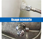 2 pieces Npt1/2 Female to Npt3/8 Male Reducer,Water pipe Adapter, Fabricate of 304 Stainless Steel