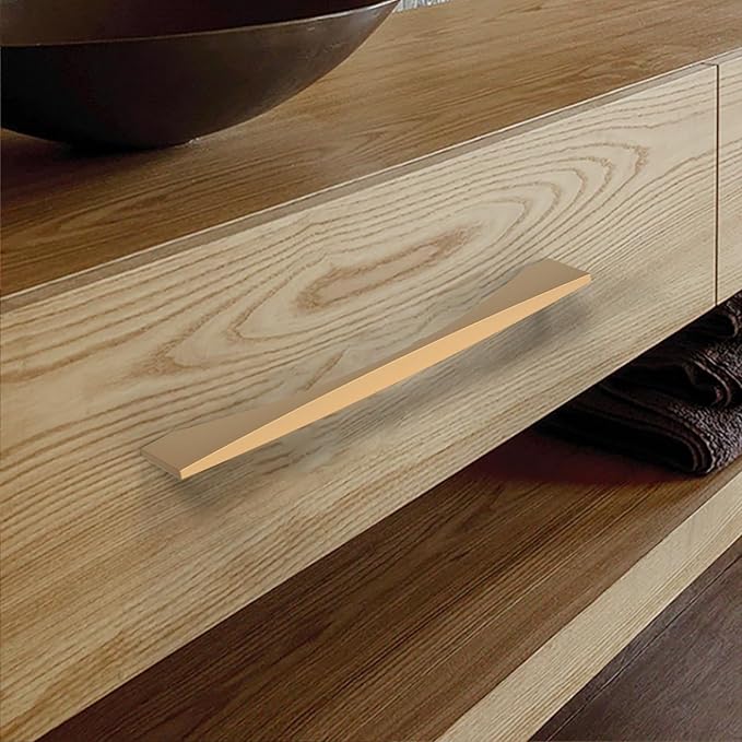 Asidrama 10 Pack 10 Inch(254mm) Brushed Brass Kitchen Cabinet Handles, Cabinet Pulls Kitchen Cabinet Hardware for Cupboard Drawer Pulls