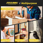 Wood Screws Assortment Kit, FIXLINK 240 PCS High Hardness Flat Head Wood Screws Set, Phillips Drive Assorted Screws, Contain Anchors and 8 Size (2-1/2”,2”,1-1/2”,1-1/4”,1”,3/4”,5/8”,1/2”), Yellow Zinc