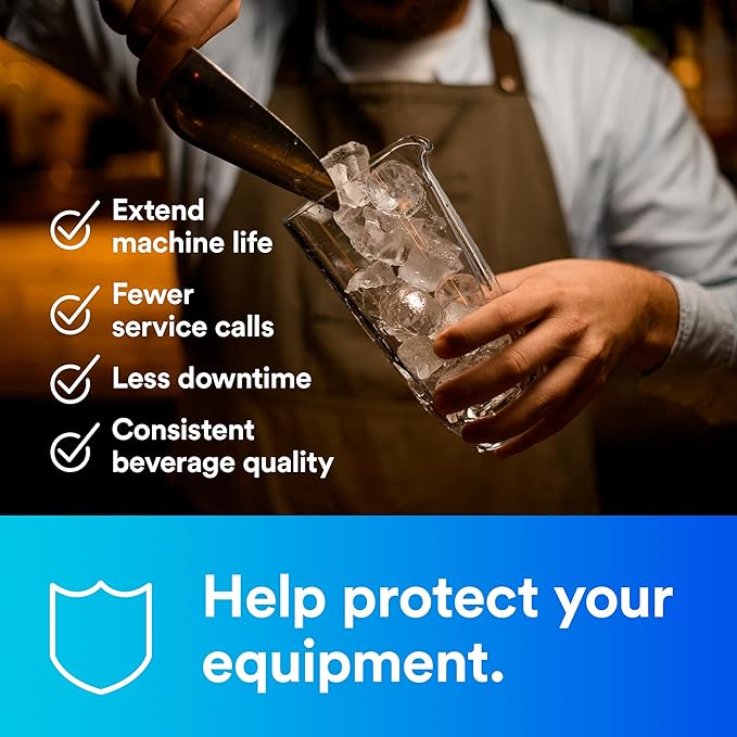 3M HF25-S High Flow Series 3M Genuine Replacement Filter Cartridge for ICE125-S Water Filter System, Reduces Chlorine, Taste and Odor, Scale, and Particulate 1 Micron, 1.5 gpm, 5615203