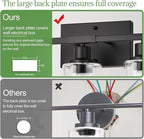 5-Light Bathroom Light Fixtures, Matte Black Modern Vanity Lights with Clear Glass Shades, Bathroom Vanity Light for Mirror Living Room Cabinet Bedroom Porch