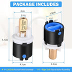 RP60400 Delta Faucet Valve Stem Cartridge Replacement for Delta Two Handle Diamond Seal Technology Bathroom Sink Bathtub Shower Faucet and Beverage Faucet, Delta Faucet Stem Assembly Repair Kit