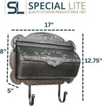 Special Lite Hummingbird Horizontal Wall Mount Mailbox - Swedish Silver Aluminum Mailbox for Wall Mount - SHB-1004-SW