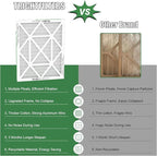 16x20x1 Air Filter 4 Pack, MERV 8 Pleated Dust Defense Air Filters Replacement Air Conditioner HVAC AC Furnace Filter, Durable and Lightweight