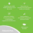 Natures Plus Vitamin D3 (Cholecalciferol) - 5000 iu, 60 Softgels - Bone Health, Heart Health & Immune System Support Supplement, Bioavailable Active Form - Gluten-Free - 60 Servings