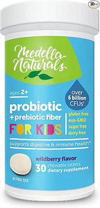 Probiotics for Kids + Prebiotics to Support Digestive Health - 6 Billion+ CFUs of Kids Prebiotic and Probiotic to Help Support Immunity & Digestion - Made in the USA, 30 Kids Probiotic Chewables