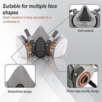 Half & Full Face Respirator Mask with Filters, Gas Masks for Construction Work, Paint, Dust, Spray, Welding, Sanding