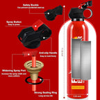 Fire Extinguisher for Home - 6pack Car Fire Extinguisher with Wall Mount, Small A B C K Fire Extinguisher, Water-Based Fire Extinguishers for Car/House/Kitchen/Truck/Marine/Boat/Vehicle/utv/rv