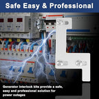 Generator Interlock Kit for ITE, Siemens, Gould, and Murray 150-200 Amp Panels,1 1/4 Inch Breaker Spacing, Safe & Easy Home Generator Connection(ITE-200A)