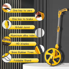 Zozen Professional Measure Wheel, with Brake & Handle Reset - Advanced Collapsible/Mechanical, Distance Measuring Wheel in Feet [Up To 10,000Ft], with Cloth Carrying Bag.