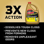Liquid-Plumr Pro-Strength Clog Destroyer, Liquid Drain Cleaner, 80 Fluid Ounces (Package May Vary)