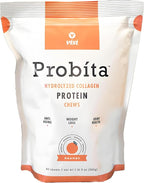 VISI Probita Hydrolyzed Collagen Protein Chews - 60 Chews - Non GMO (Orange)