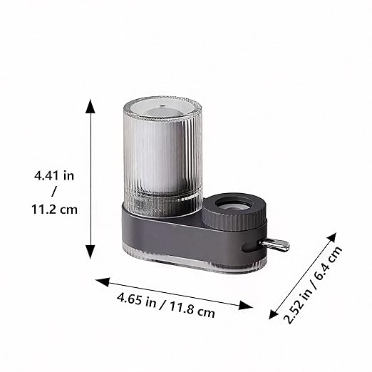 VYNTRA Faucet Water Filter, 7-Layer Kitchen Filter Water Faucet Element, 350 Gallons Activated Carbon Ceramic Filter Reduces 99% Chlorine, Limescale, Heavy Metals (2*Filter & 6*Adaptors) Gray