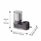 VYNTRA Faucet Water Filter, 7-Layer Kitchen Filter Water Faucet Element, 350 Gallons Activated Carbon Ceramic Filter Reduces 99% Chlorine, Limescale, Heavy Metals (2*Filter & 6*Adaptors) Gray