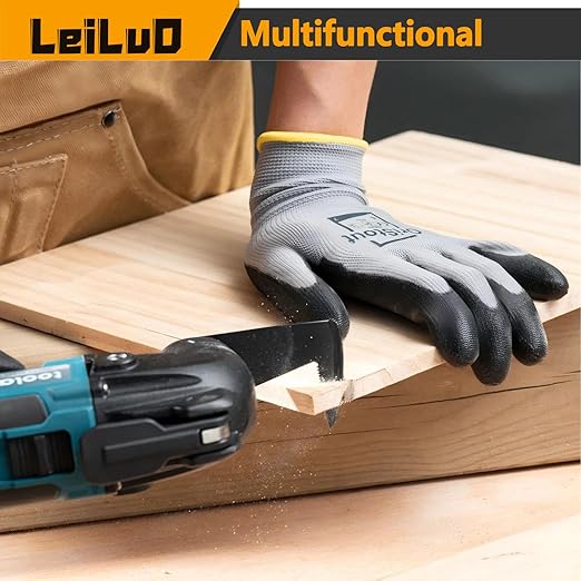 LEILUO 6 Pcs Oscillating Tool Blade Drywall & Multi-Material Cutting Universal Multitool Accessories Fit for DeWalt Makita & More