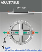 6 Inch Recessed Ceiling Light, Dimmable, 1050LM, 2700K-5000K 5CCT, Ultra-Thin, 1 Pack LED Recessed Lighting for Kitchen, Bedroom and Living Room