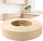 Edge Supply Birch 5/8 in x 50 ft Roll – Pre-Glued Iron On Wood Veneer Tape – Wood Veneer Edge Banding Tape with Hot Melt Adhesive, Smooth Sanded Finish Ideal for Furniture & DIY, Made in USA