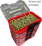 Craftsman Nano Small Versastack Compatible Stackable Plastic Storage Cases 4 Pack