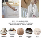 kimteny Kitchen Cloth Dish Towels, 13x28 Inches Premium Dishcloths, Super Absorbent Coral Velvet Microfiber Cleaning Cloths, Fast Drying Rags for Washing Dishes (13x28-8 Pack, White)