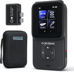 LifeBasis Stud Finder 5 in 1 Wall Scanner for Metal, Wood, Pipe, AC Wires, Measuring Tool for Length, Area, Volume, Stud Beam Detector USB Moisture Meter with Thermal Imager Screen and Alarm- Black