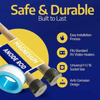 Anode Rod for Hot Water Heater - Magnesium 9.25" Length ¾" NPT - 2 Pack