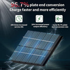 LANFU Solar Powered Motion Sensor Square Outdoor Wall Lights, Black Modern Up and Down Wall Lamps, IP65 Waterproof Warm White 3000K Wall Sconce Light Exterior for Fence Garden Outside