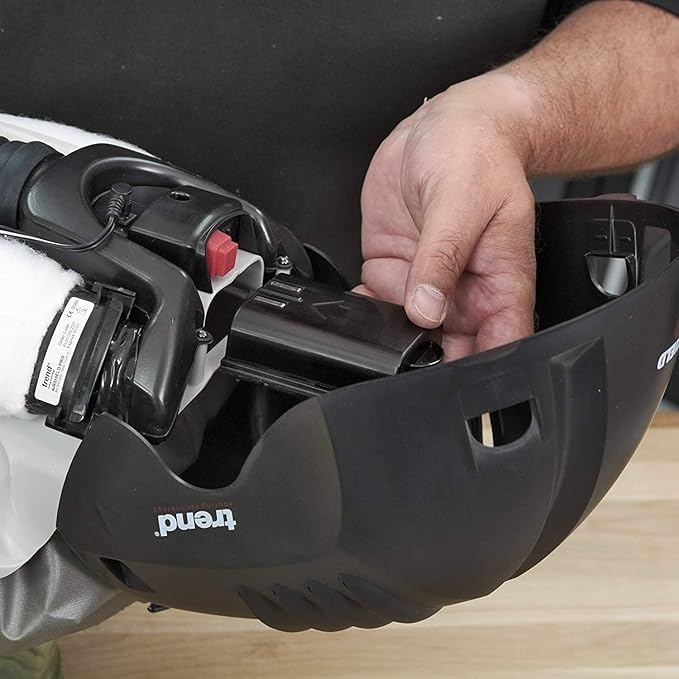 TREND AirShield Pro Full Faceshield Twin Pack, Battery Powered Air Circulating Dust Protector for Woodworking, 0.6 Micron Filtration, U*AIR/PRO/D7