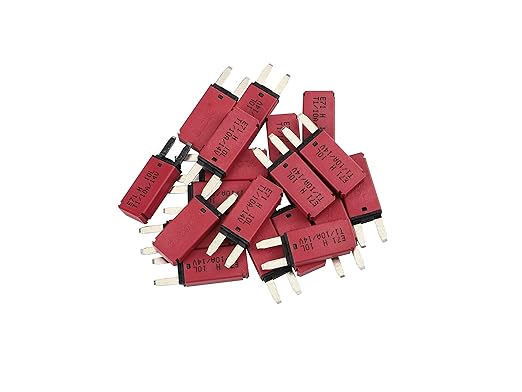 GLOSO Circuit Breakers E71 Mini ATM 10Amp Auto Reset (T1) - 20 Pack (10A)
