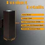 Dusk to Dawn Outdoor Wall Light,Patio Wall Light Fixture, Oil Bronze Porch Lights Outdoor Wall, Anti Rust Waterproof Outside Wall Sconces for Garage, Balcony, Entrance - ETL