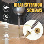 WELLOCKS Deck Screws, Wood Screws, Tan, Superior Rust Resistant, Epoxy Coated, Above 1000 Hour Salt Spray Coating T25 Torx Star Bit Included for Outdoor Wood Fence (1.2LBS Tan, #8×1")