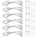 6 Pcs Light Bulb Socket 8.2Ft Extension Hanging Lantern Cord Cable Lamp Cord with Switch E26/E27 Pendant Light Socket for Kitchen Bedroom Restaurant