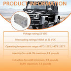 15A 20A 25A 30A 40A 50A 60A 32V Mini Slotted Automotive MCASE Shaped Cartridge Fuse Kit(Pack of 28pcs,4 for Each Model)