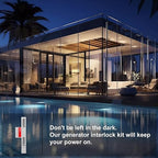 4 Set Generator Interlock Kit Compatible with Eaton Cutler Hammer 100 Amp and 125 Amp Panels Breaker,for Safe Usage of Portable Power During Outage,Professional and Interlock Kit (4)