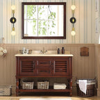 2 Lights Bathroom Wall Sconce Vanity Modern Industrial Wall Lamp Pole Wall Mount Lighting Fixture（Gold/Black Color）