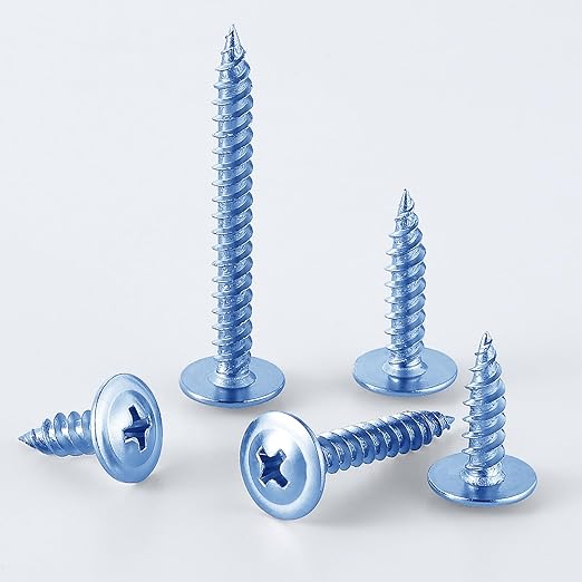 (300 pcs) 10×5/8" Phillips Truss Head Wood Screws Galvanized Iron Quick Metal Self Tapping