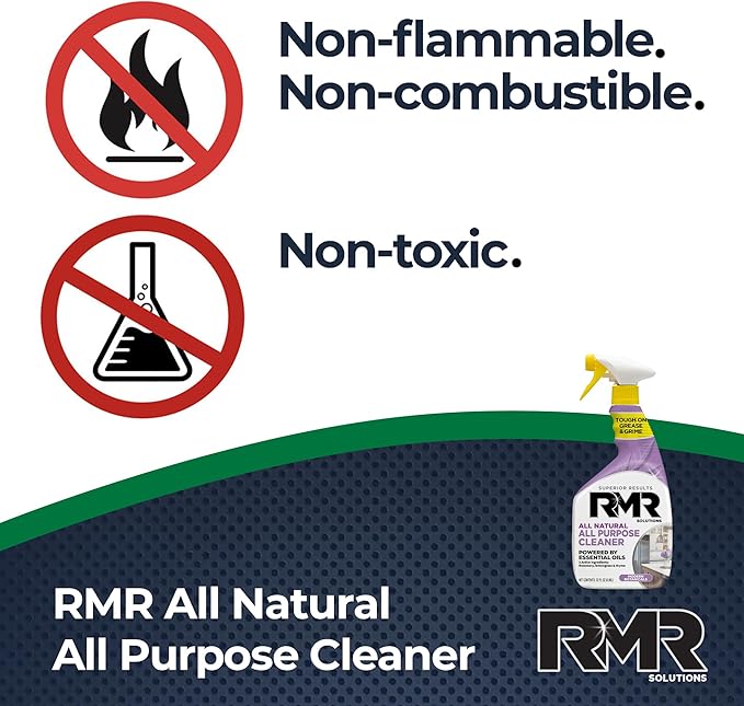 RMR All Natural All-Purpose Cleaner - Non-Toxic, Rinse-Free Multipurpose Cleaning Supplies, Biodegradable 30-Ounce Spray, Modern Botanical Scent