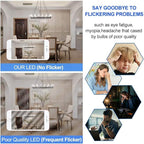 Energetic 24 Pack Dimmable Candelabra Led Light Bulb, CA10 Shape,Flame Tip Style, 60 Watt Equivalent, 500LM 5000K Daylight, E12 Base, LED Candelabra Bulb,CRI 90+, UL Listed, for Decoration