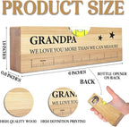 Christmas Gifts for Grandpa from Grandkids, Best Grandfather Gifts, Funny Birthday Fathers Day Valentines Gift for Father Papa Wooden Spirit Level A2