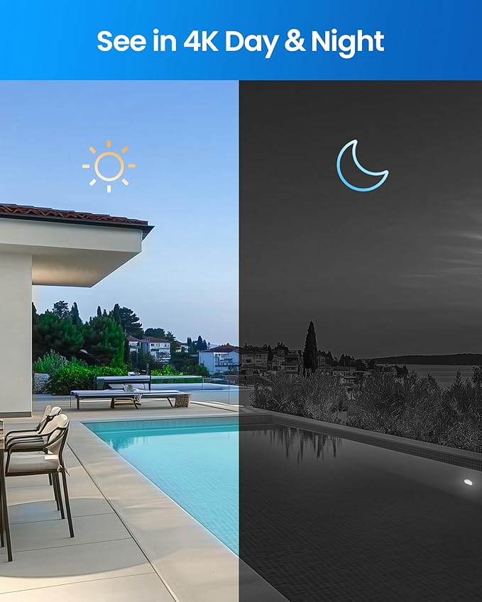 ZOSI 4K PoE Security Camera System with 4TB HDD,10pcs 8MP Outdoor PoE Cameras,People Counting,Person/Vehicle Detection,One-Way Audio,Dual Disk Backup,8MP/4K 16 Port 32CH NVR for 24/7 Recording