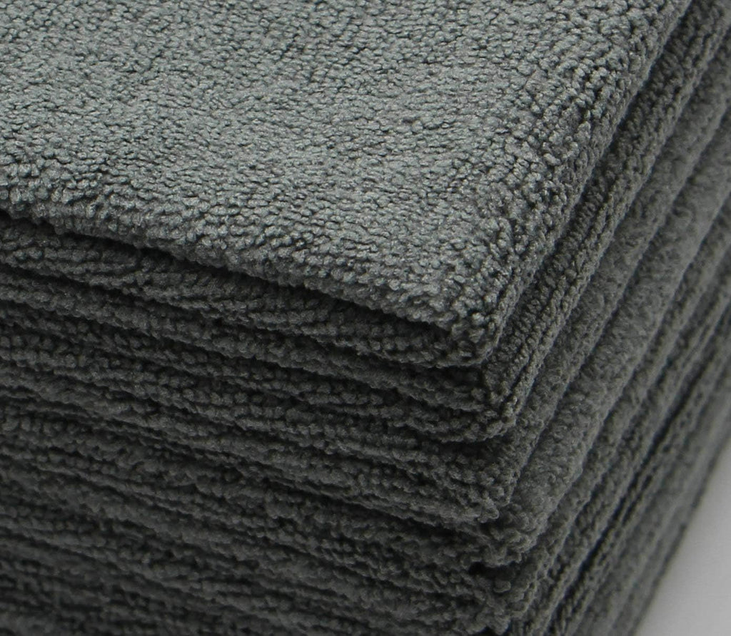 Microfiber Dish Cloths Ultra Absorbent Kitchen Dish Rags for Washing Dishes Fast Drying Cleaning Cloth 12InchX12Inch 10 Pack Gray