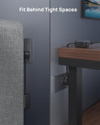 TROND 360° Rotating Flat Plug Outlet Extender with 6 Inch Extension Cord, Small Surge Protector Outlet, 900 Joules, No Blocking 3 Way Plug for Indoor Home Office Travel Dorm Room Tight Spaces, Black