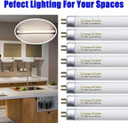 8 Pack F8T5/CW Fluorescent Bulbs, T5 12 inch 8 Watts Under Cabinet Light Bulb Cool White, G5 Mini Bi 420 Lumen