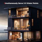 CAMPLUX Climatech 5 150,000 BTU Tankless Water Heater Gas Indoor, 5.28 GPM On Demand Instant Hot Water Heater Natural Gas for Whole House, for 3-5 Persons Family, Indoor Installation, CA528, CSA