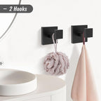 YACVCL 5 Pieces Matte Black Bathroom Hardware Accessorie Set 23.6 Inch Towel Bar Set SUS304 Stainless Steel Towel Rack&Holder Set for Bathroom,Toilet Paper Holder with Shelf Wall-Mounted