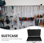 Aluminum Alloy Toolbox with Large Capacity Portable Medicine Storage Box Multi-Purpose Tool Case for Home Garage School and Hospital Use